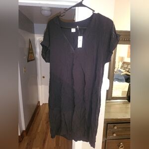 GAP Black V-Neck Tunic Dress